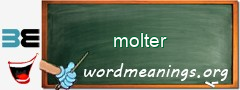 WordMeaning blackboard for molter